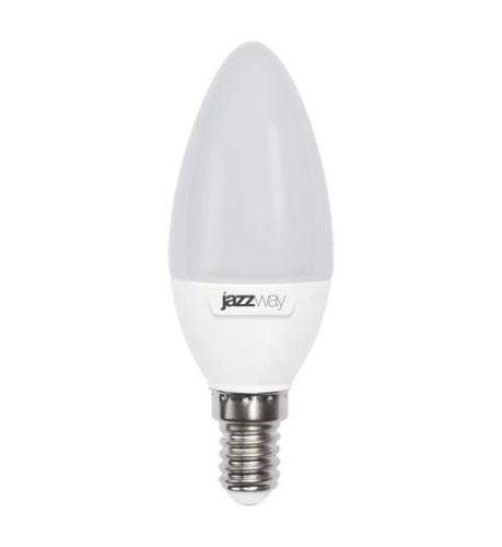 Лампа светодиодная PLED-SP C37 7Вт свеча 3000К тепл. бел. E14 530лм 230В | Код. 1027818-2 | JazzWay